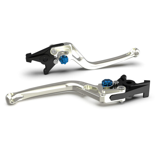 LSL Clutch lever BOW L04, silver/blue