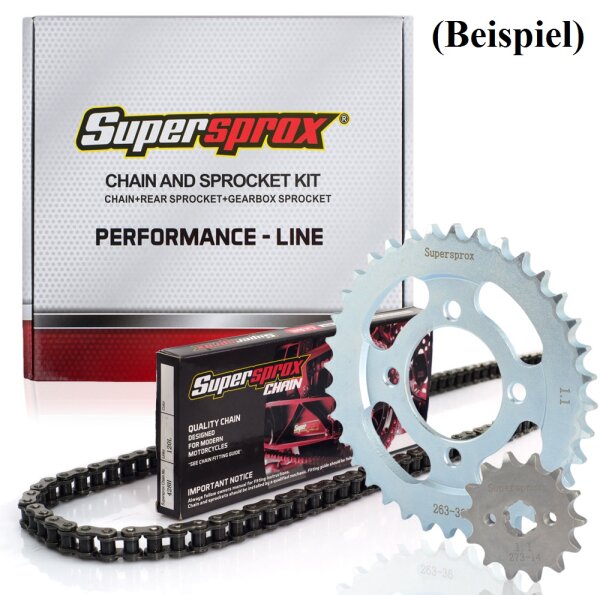 Supersprox Performance KIT Stahl Kawasaki Z 125 (18-23) 16-56-132 CHA-H428