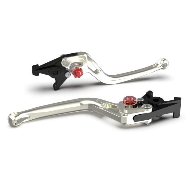 LSL Clutch lever BOW L25R, silver/red