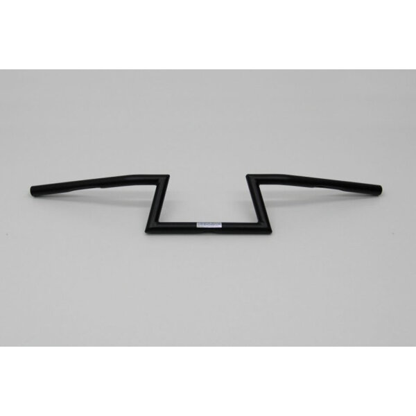 FEHLING Handlebars Z-bar, 1 inch, with notches, high, narrow, black