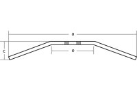 FEHLING Lenker Drag-Bar, 7/8, 75,5cm, schwarz