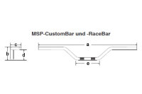 FEHLING Custom-Bar high 850 mm chrome