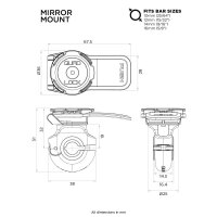 QUAD LOCK Mirror smartphone holder