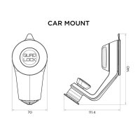 QUAD LOCK Car mount for windshield and dashboard