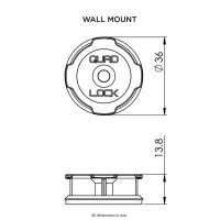 QUAD LOCK Adhesive wall mount