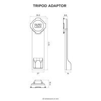 QUAD LOCK Tripod adapter