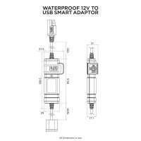 QUAD LOCK Wasserdichter 12V-USB-Smart-Adapter