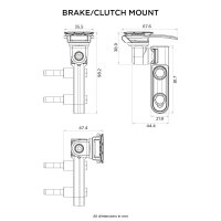 QUAD LOCK Brake/clutch master cylinder Telephone holder