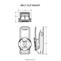 QUAD LOCK Belt/backpack clip holder