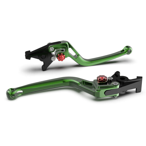 LSL Clutch lever BOW for Brembo 16 RCS, L37R, green/red