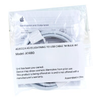 Apple MXLY2ZM/A Lightning Ladekabel 1m