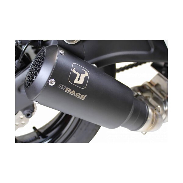 IXRACE IXRACE MK2 Edelstahl black-Endtopf für KTM Duke 125/390, 24- (Euro 5+)