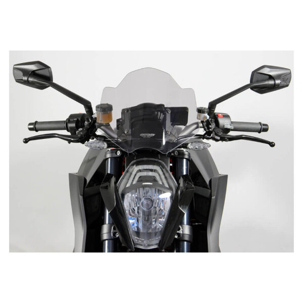 MRA Racing screen NRM, KTM 1290 Super Duke R, 13-16, smoke grey