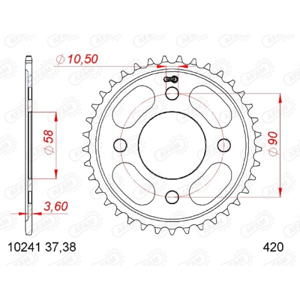 Kettenrad 10241-38 | 38Z - 420