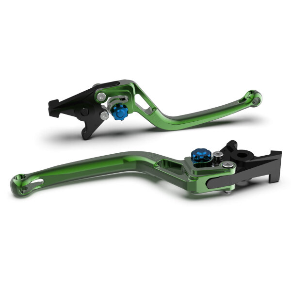 LSL Clutch lever BOW L56R, green/blue