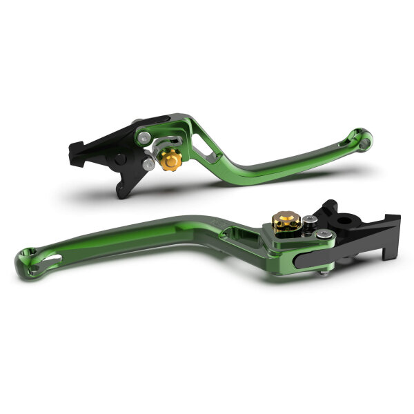 LSL Clutch lever BOW L72, green/gold