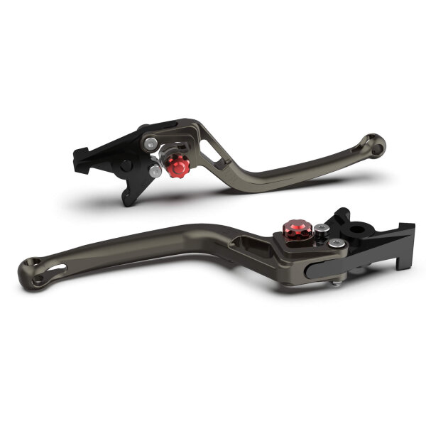 LSL Clutch lever BOW L78, anthracite / red