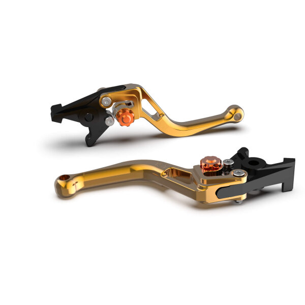 LSL Clutch lever BOW L02R, short, gold/orange