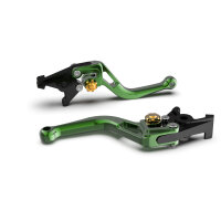 LSL Clutch lever BOW L02R, short, green/gold