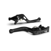 LSL Clutch lever BOW L02R, short,black pearl blasted/silver