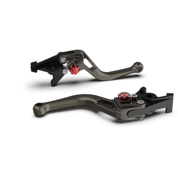 LSL Clutch lever BOW L08, short, anthracite/red