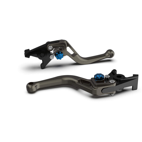 LSL Clutch lever BOW L09R, short, anthracite/blue