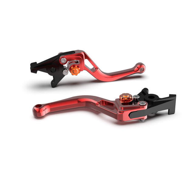 LSL Clutch lever BOW L09R, short, red/orange