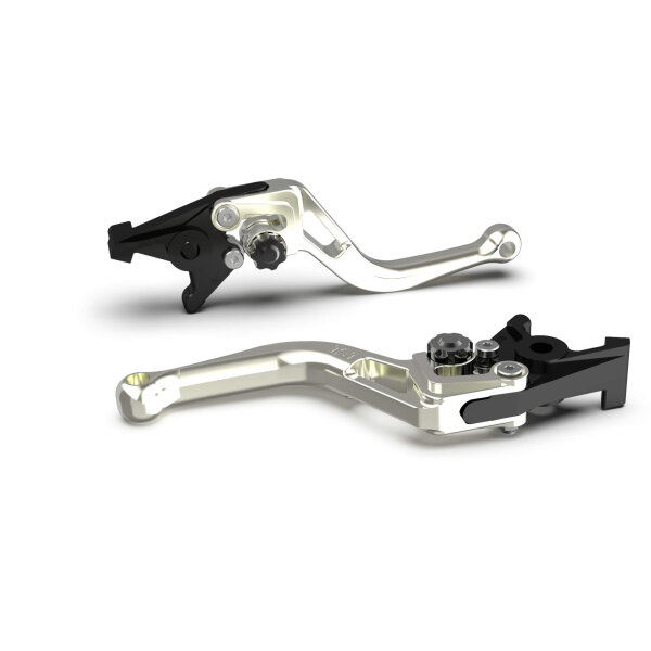 LSL Clutch lever BOW L12, short, silver/black