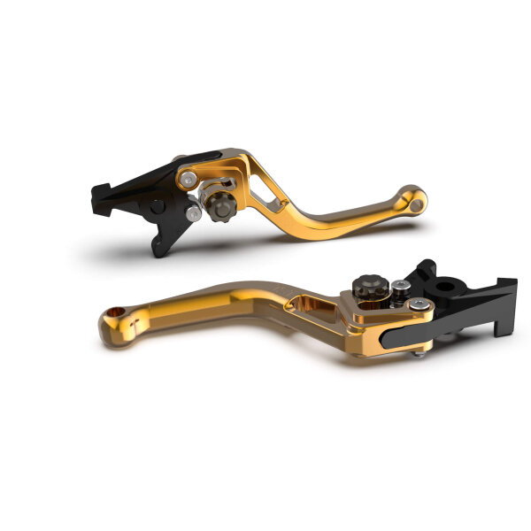 LSL Kupplungshebel BOW  für Brembo 16 RCS, L37R, kurz, gold/anthrazit