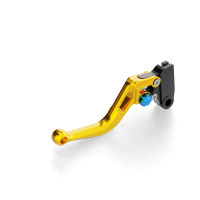 LSL Clutch lever BOW for Brembo 16 RCS, L37R, short, gold/blue