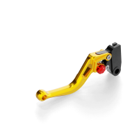 LSL Clutch lever BOW for Brembo 16 RCS, L37R, short, gold/red