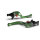 LSL Clutch lever BOW for Brembo 16 RCS, L37R, short, green/red