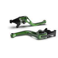 LSL Clutch lever BOW for Brembo 16 RCS, L37R, short, green/black