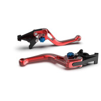 LSL Kupplungshebel BOW Brembo 16 RCS, L37R, kurz, rot/blau