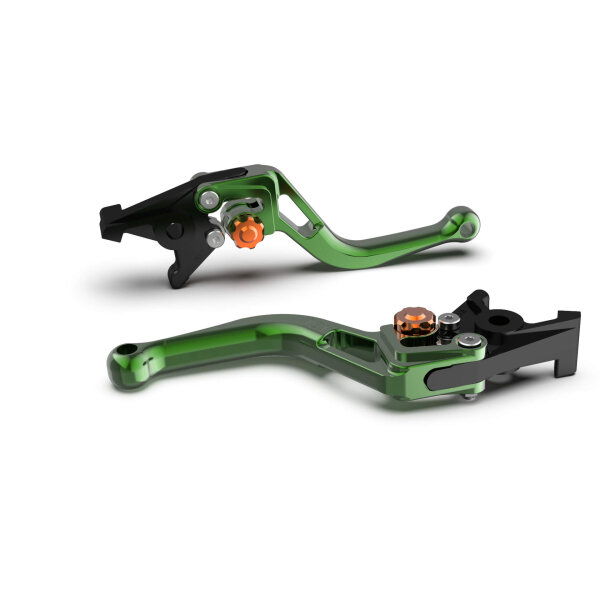 LSL Clutch lever BOW L58R, short, green/orange