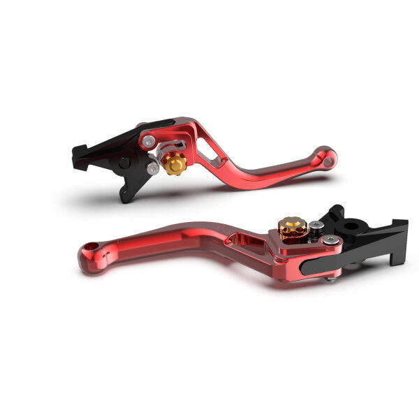 LSL Clutch lever BOW L70R, short, red/gold