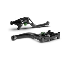 LSL Brake lever BOW R17, short, black/green