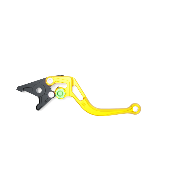 LSL Brake lever BOW R20, short, gold/green