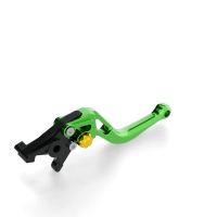 LSL Brake lever BOW R34R, short, green/gold