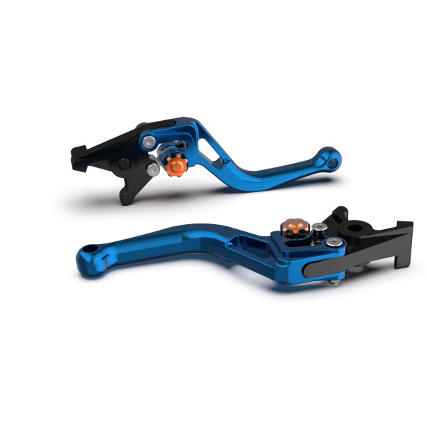 LSL Bremshebel BOW für Brembo 15/17/19 RCS, R37R, kurz, blau/orange