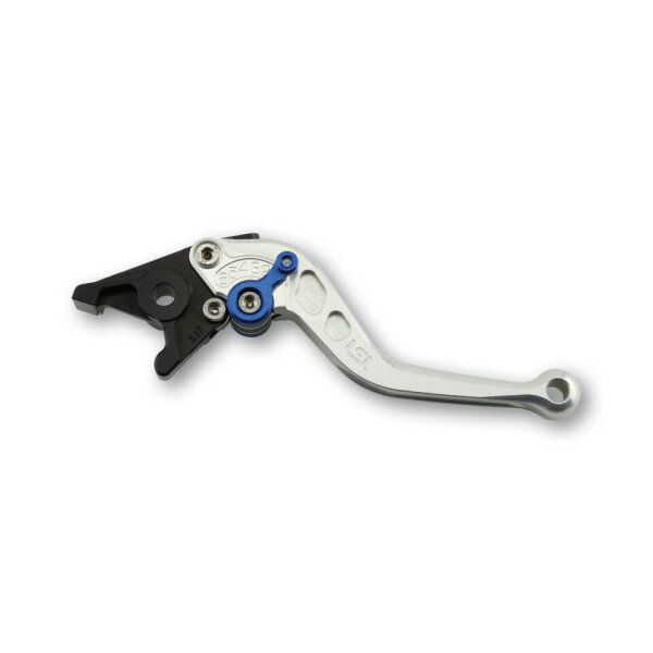 LSL Clutch lever Classic L02R, silver/blue, short