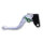 LSL Clutch lever Classic L09R, silver/green, short