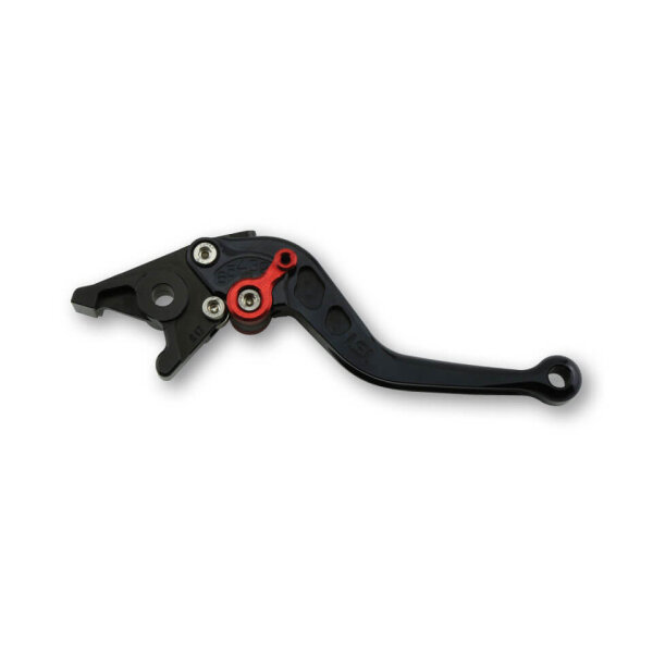 LSL Clutch lever Classic L09R, black/red, short