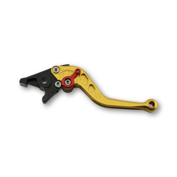 LSL Clutch lever Classic L15, gold/red, short