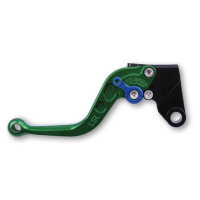 LSL Clutch lever Classic L37R, green/blue, short