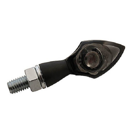 HIGHSIDER Ein-LED-Blinker PEN HEAD, getöntes Glas