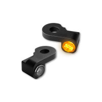 HeinzBikes NANO Series LED Blinker H-D Lenkerarmaturen V-ROD NIGHT ROD 2002-2017, schwarz