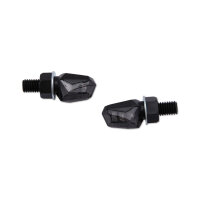 SHIN YO LED indicators TINY, black, tinted glass