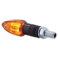 SHIN YO Halogen Blinker LIZZARD, Carbon Look, gelbes Glas, 12V/6W