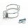 SHIN YO Turn signal clamp, two-piece, chrome-plated, pipe fixing 55-58mm